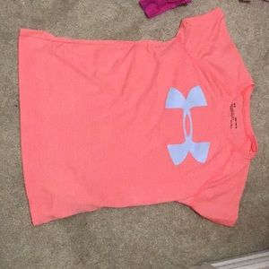 Youth medium under armor sports shirt for girls.